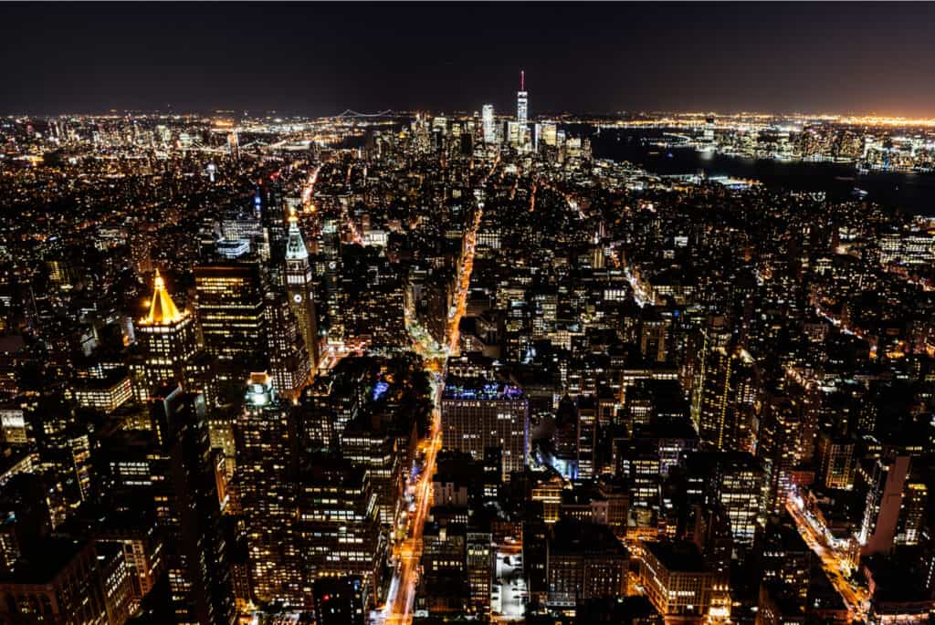 Vol en hélicoptère de nuit