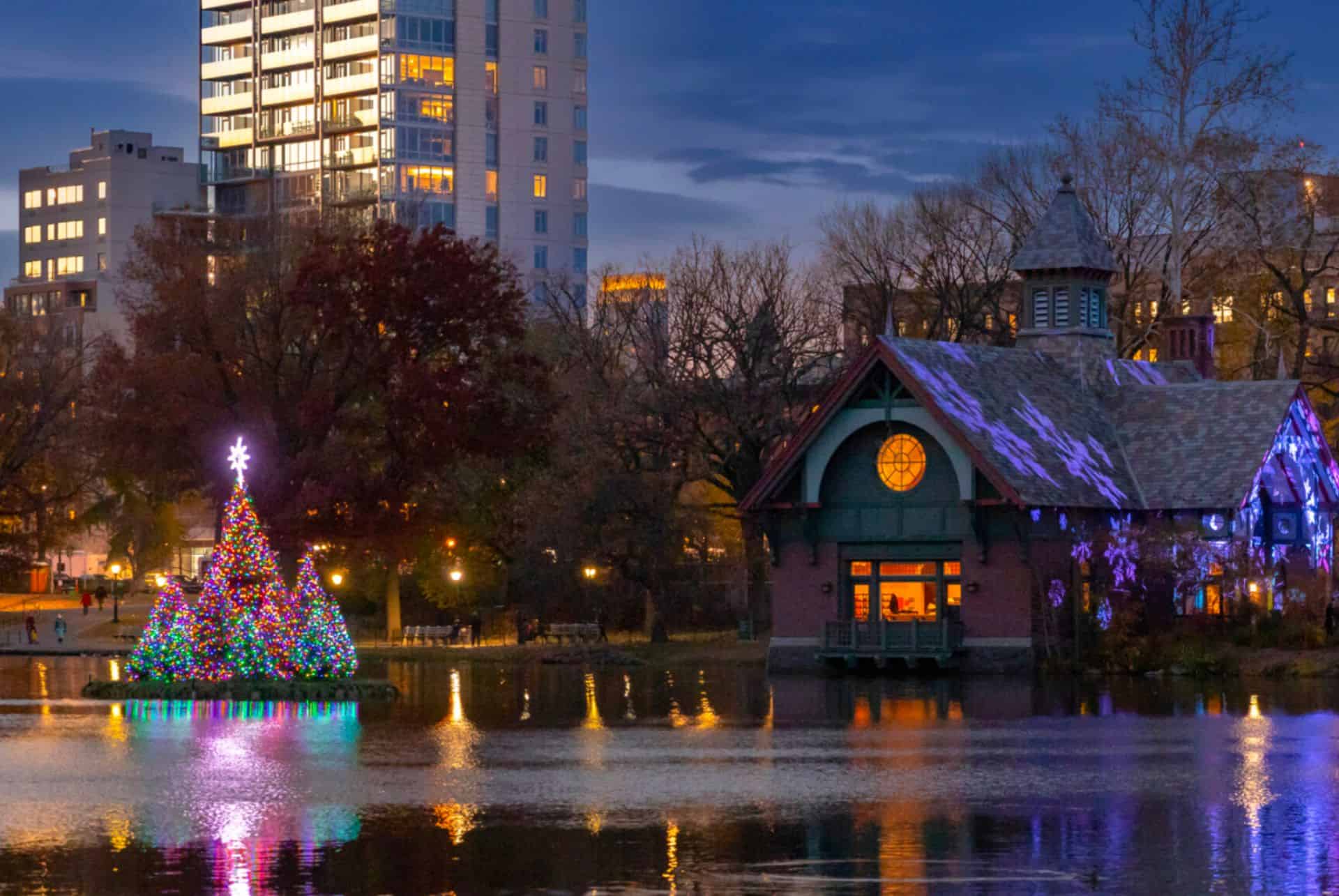 sapins noel flottants central park sapins noel flottants central park