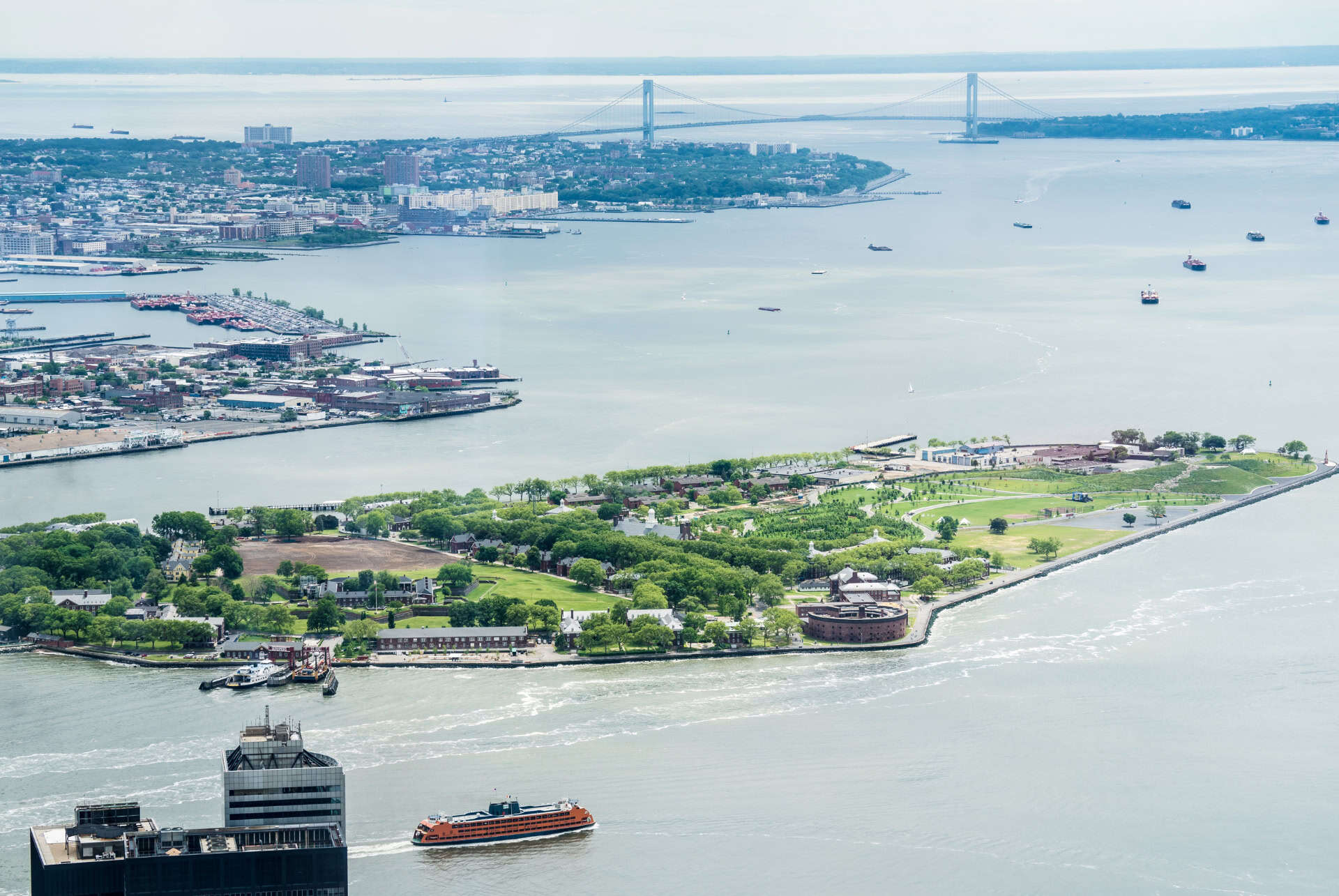 governors island vue aerienne